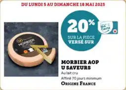 Super U Morbier aop u saveurs offre