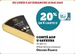 Super U Comté aop u saveurs offre