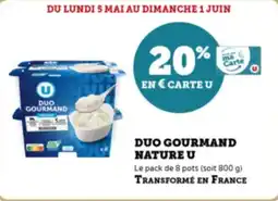 Super U Duo gourmand nature u offre