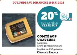 Super U Comté aop u saveurs offre