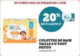 Super U Culottes de bain taille s u tout petits offre