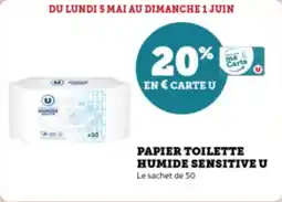 Super U Papier toilette humide sensitive u offre