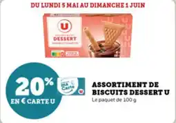 Super U Assortiment de biscuits dessert u offre
