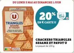 Crackers triangles sesame et pavot u