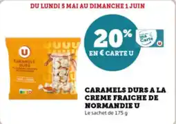 Super U Caramels durs a la creme fraiche de normandie u offre