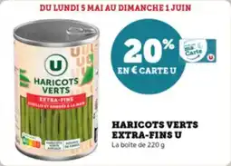 Haricots verts extra fins u