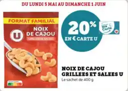 Noix de cajou grillees et salees u