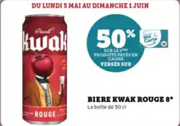 Super U Biere kwak rouge 8° offre