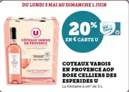 Super U Coteaux varois en provence aop rose celliers des esperides u offre