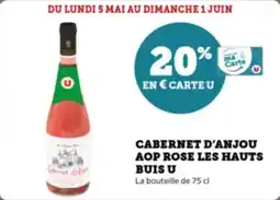 Super U Cabernet d'anjou aop rose les hauts buis u offre