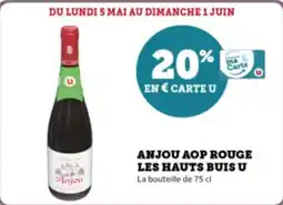 Super U Anjou aop rouge les hauts buis u offre
