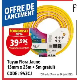 Screwfix Tuyau Flora Jaune offre