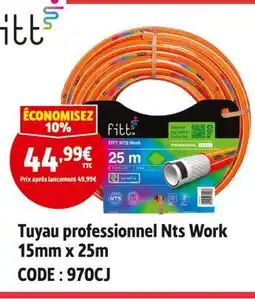 Screwfix Fitt Tuyau professionnel Nts Work 15mm x 25m offre