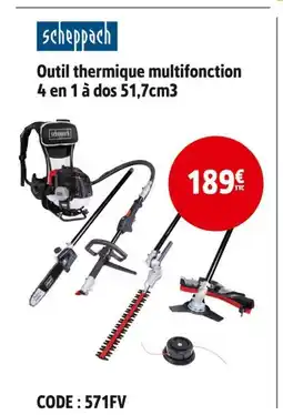 Screwfix SCHEPPACH Outil thermique multifonction offre