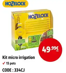 Screwfix HOZELOCK Kit micro irrigation offre
