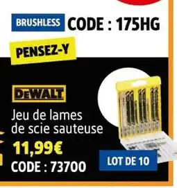 Screwfix Dewalt Jeu de lames de scie sauteuse offre