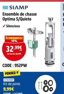 Screwfix Siamp Ensemble de chasse Optima S/Quieto offre
