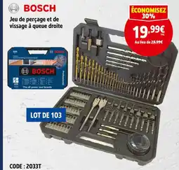 Screwfix Bosch Jeu de perçage et de vissage à queue droite offre