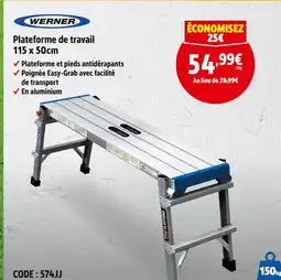 Screwfix Werner Plateforme de travail offre