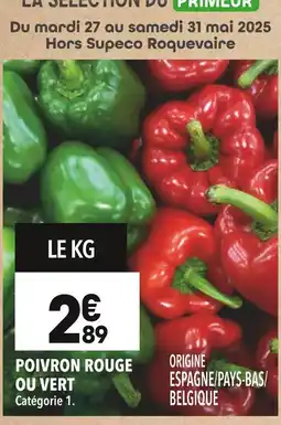 Supeco Poivron rouge ou vert offre