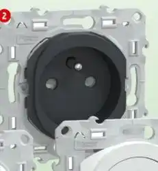 Screwfix Dont 0,02€ éco-part, DEEE Prise de courant 2P+T, Anthracite offre