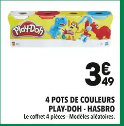 Supeco HASBRO 4 POTS DE COULEURS PLAY-DOH offre