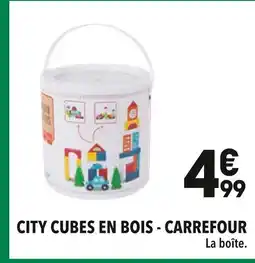 Supeco CARREFOUR City Cubes en Bois offre