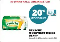 Super U Panache u contient moins de 0.5 offre