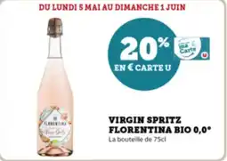 Super U Virgin spritz florentina bio 0,0° offre