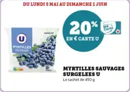 Myrtilles sauvages surgelees u