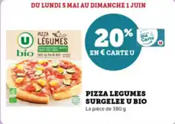 Super U Pizza legumes surgelee u bio offre