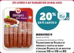 Super U Merguez u offre