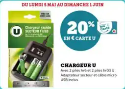 Super U Chargeur u offre