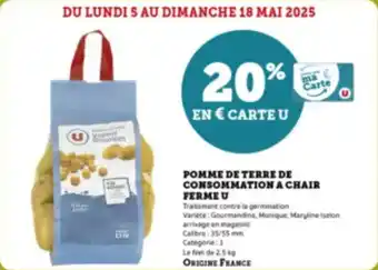Super U Pomme de terre de consommation a chair ferme u offre