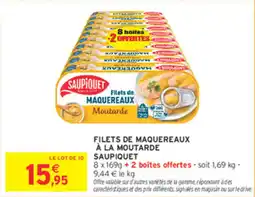 Intermarché Filets de maquereaux à la moutarde saupiquet offre