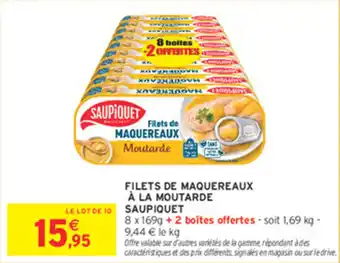Intermarché Filets de maquereaux à la moutarde saupiquet offre
