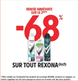 Intermarché Sur tout rexona offre