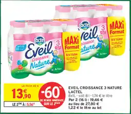 Intermarché Eveil croissance 3 nature lactel offre