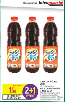 Intermarché Iced tea pêche look offre