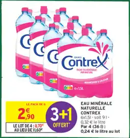 Intermarché Eau minérale naturelle contrex offre