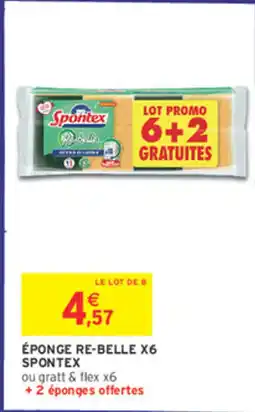 Éponge re-belle x6 spontex