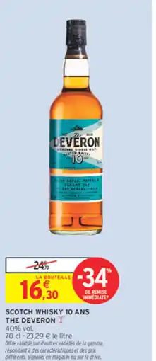 Intermarché Scotch whisky 10 ans the deveron offre
