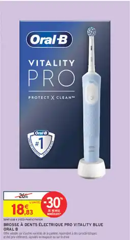 Intermarché Brosse à dents électrique pro vitality blue oral b offre
