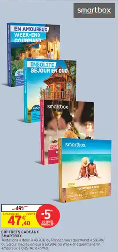 Intermarché Coffrets cadeaux smartbox offre