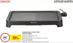 Intermarché Plancha grill double zone arthur martin offre