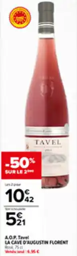 Carrefour A.o.p. tavel la cave d'augustin florent offre