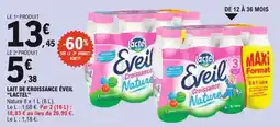 E.Leclerc Lait de croissance éveil lactel offre