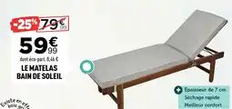 Centrakor Le matelas bain de soleil offre