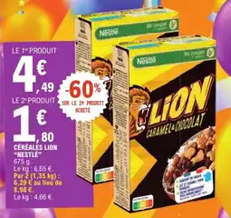 E.Leclerc Céréales lion nestlé offre