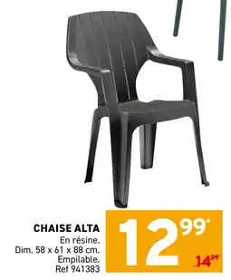 Trafic Chaise alta offre